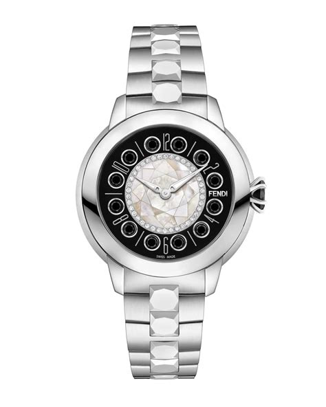 fendi ishine diamond watch|neiman marcus oval watch.